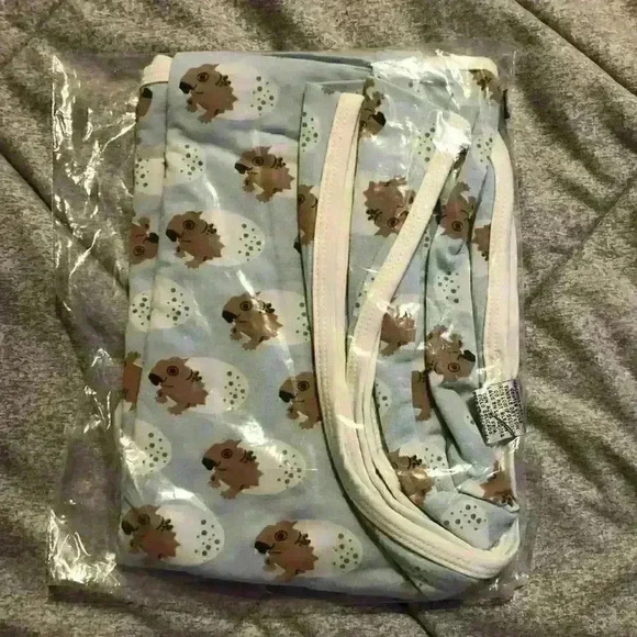 KICKEE Pants Swaddle Spring‎ Sky Dlicodon New in Bag Bamboo - Picture 1 of 2